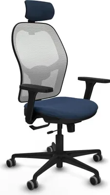 Immagine prodotto di Sedia da ufficio con poggiatesta Jorquera Piqueras y Crespo 3D036G2 Blu navy