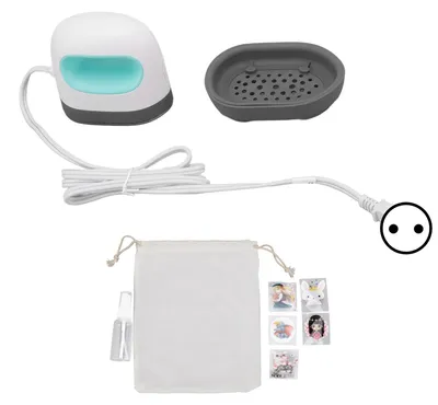 Produktbild von Mini-Heißpressmaschine, klein, tragbar, Heiz-Transferbügeleisen für HTV-Vinyl-Projekte, T-Shirts, Schuhe, Hüte, Grün, EU-Stecker, 220 V