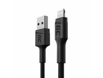 Image de Green Cell KABGC24 câble Lightning 0,3 m Noir