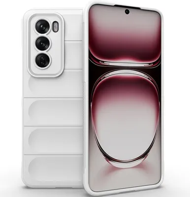 Produktbild von Handyhülle für Oppo Reno12 Weich TPU Silikon Stossfest Anti-rutsch Hülle Weiß