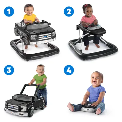 Obrázek produktu pro BRIGHT STARTS Chodítko 4v1 Ford F-150 Agate Black 6m+, 12 kg