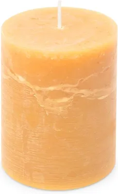 Produktbild von Spaas Rustikale Stumpenkerze in Sandfarben, 80 mm Durchmesser, 110 mm Höhe
