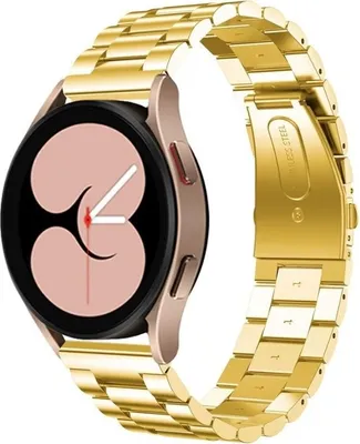 Produktbild von Strap-it Samsung Galaxy Watch 4 Stahlarmband - 40mm (Gold)