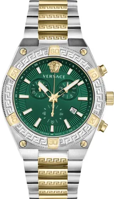 A studio shot of a watch on a white background.