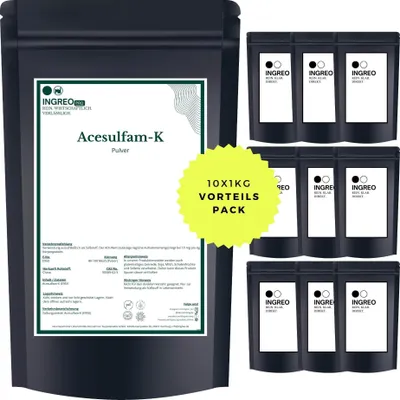 Produktbild von Acesulfam-K Pulver (40-100 Mesh) – 10kg (10X1kg)