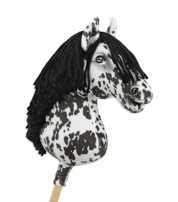 Image de Hobby Horse Premium - Cheval à bâton noir et blanc