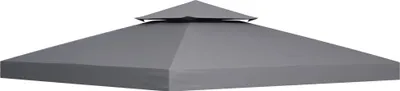 Produktbild von Ersatzdach für Pavillon 3x3m wasserabweisend Pavillondach für Metallpavillon Pavillon Ersatzdach Gartenpavillon Partyzelt Gartenzelt Polyester Dunkelgrau