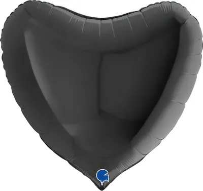 Produktbild von ABC36 Uni Herz 91 cm ø | Schwarz