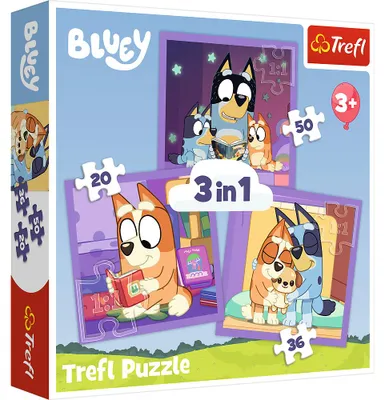 Immagine prodotto di Puzzle 3 in 1: incontra Bluey Trefl 34895