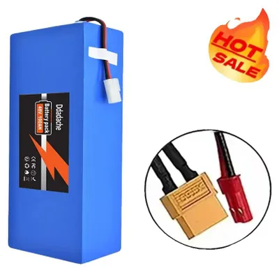 Image de Batterie lithium-ion, 48V, capacité de 100Ah, connecteurs XT60-JST
