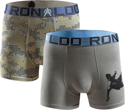Produktbild von CR7 Ronaldo Jungen Boxershort 2er Doppelpack – ActionBrown, Größe:10-12
