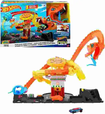 Produktbild von Hot Wheels City Cobra Slam Pizza Attack