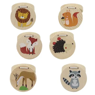 Produktbild von ASKATO Tierkastagnetten aus Holz 119144 p12, Mixpreis pro 1 Stück