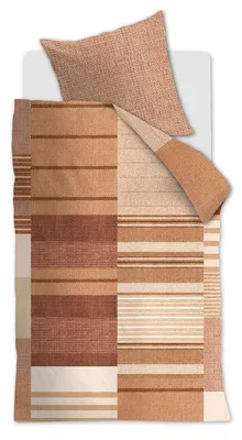 Produktbild von Beddinghouse Renforcé-Bettwäsche-Garnitur Oliver Farbe Terrakotta Größe 135x200+80x80