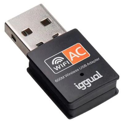 Obrázek produktu pro iggual IGG320471, Bezdrátový, USB, WLAN, Wi-Fi 5 (802.11ac), 600 Mbit/s