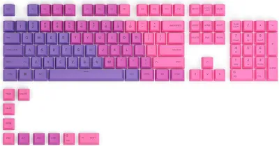 Produktbild von Glorious Gaming GPBT, Tastaturkappe, Polybutylene terephthalate (PBT), Pink, Violett, Violett
