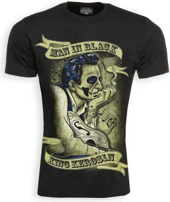 Produktbild von King Kerosin - Man In Black, T-Shirt Größe: S