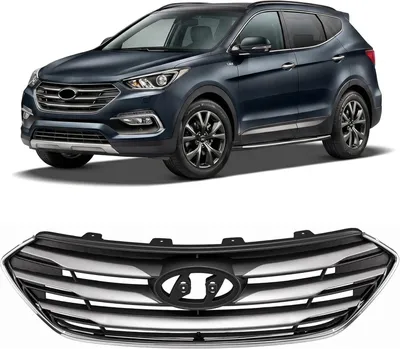 Produktbild von Kühlergrill 863502WAA0, passend für HYUNDAI SANTA FE III DM 2015-18, Frontgrill