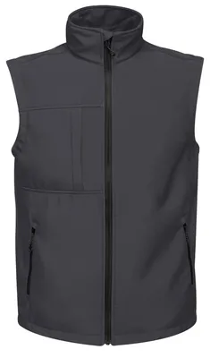 Produktbild von Regatta Herren Softshell-Weste Octagon, dreilagig, bedruckbar LT334 (S) (Dunkelgrau)