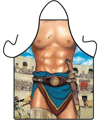 Productafbeelding van Grillschort voor mannen, grappige keukenschort, schort met print, cadeau voor Vaderdag, voor papa, opa, polyester, 80x58 cm
