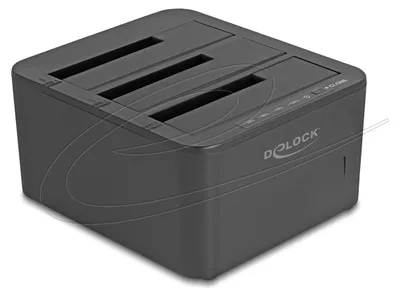 Produktbild von DeLOCK 64332, HDD, SSD, Serial ATA III, 2.5,3.5", USB 3.2 Gen 1 (3.1 Gen 1) Type-B, Schwarz, Kunststoff