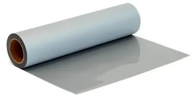 Produktbild von Plottermarie Plotterfolie Flex S für kreative Veredelungen – Plotterfolie für Textildruck, T-Shirts, Baumwolle, Polyester & Plotterprojekte Silver 100 x 50 cm