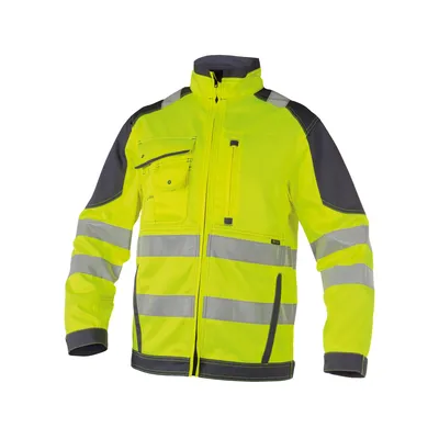 Produktbild von DASSY® Orlando Warnschutz Arbeitsjacke NEONGELB/ZEMENTGRAU Gr.S Länge: STANDARD