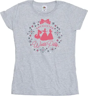 Produktbild von Disney - "Princess Winter Party" T-Shirt für Damen BI37346 (S) (Grau)