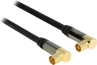 Zdjęcie produktu dla DeLOCK 88865, 2 m, RG-6/U, IEC, IEC, Czarny