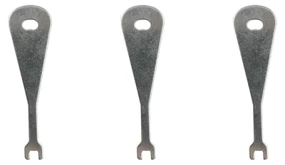 3 Ersatzschlüssel für Notlichtschalter, Metall, Silber