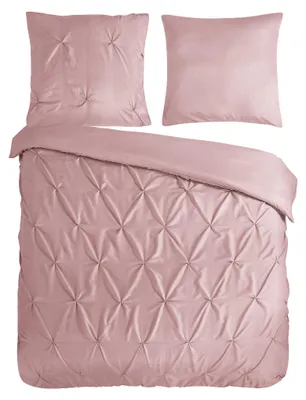 Obrázek produktu pro Bavlněná sada povlečení "Elegance" – růžová – (240x220 cm) – 100 % polyester