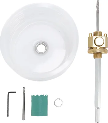 Obrázok produktu pre Vŕtačka na otvory pre plechovky, 125 mm, ochrana proti prachu, rýchla demontáž, šesťhranná stopka, spojovacia tyč, sadrokartón, 65 mm/2,6 palca