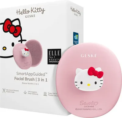 Produktbild von Geske 3-In-1 Gesichtsreinigungsbürste Mit Griff Und App (Hello Kitty Pink)