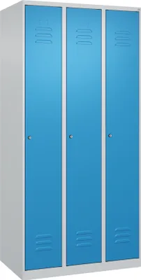 Produktbild von CP Spind Classic Plus lichtblau, lichtgrau 080000-30 S10020, 3 Schließfächer 90,0 x 50,0 x 185,0 cm