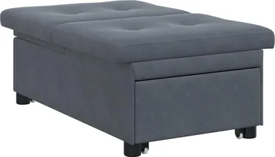 Produktbild von vidaXL Schlafsofa Dunkelgrau 194 x 67 x 82 cm Samt