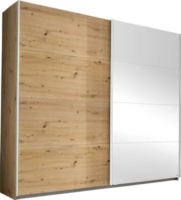 Produktbild von Schwebetürenschrank - Artisan Eiche Nachbildung - 271 x 210 cm - mit Spiegel