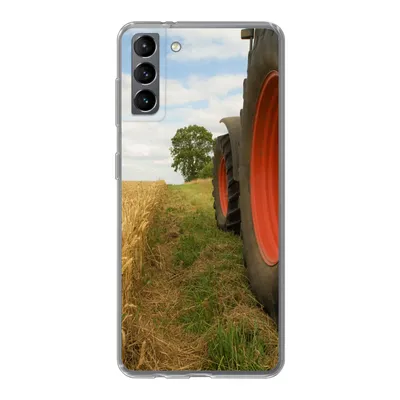 Produktbild von MuchoWow® Handyhülle Schutzhülle Hülle für Samsung Galaxy S21 Plus Traktor - Räder - Weizen Silikon Softcase Handy Hülle - Handy-Tasche