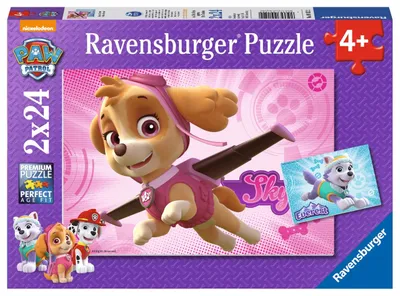 Obrázek produktu pro Ravensburger Paw Patrol Skye and Everest, 24 kusů, Kreslené filmy, 4 rok/roky