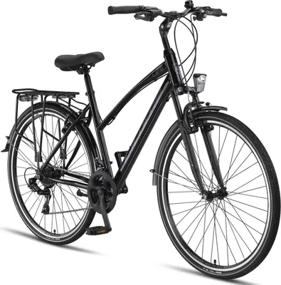 Produktbild von Licorne Bike L-V-ATB  Premium Trekking Bike in 28 Zoll - Fahrrad für Herren, Jungen, Mädchen und Damen - Shimano 21 Gang-Schaltung - Citybike - Männerfahrrad