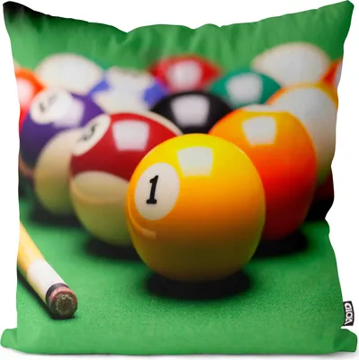 Produktbild von VOID Billiard Kugeln queue Kissenbezug Kissenhülle Sofakissen Kissen Deko Outdoor-Kissen Dekokissen