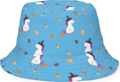 Produktbild von Mr. & Mrs. Panda Anglerhut Einhorn Hexe Größe S/M - Blau - Geschenk, Teufel, Frau, Schlapphut, Bucket Hat, Freundin, Sonnenhut, Fischerhut, Boonie, Sonnenkappe, Unicorn