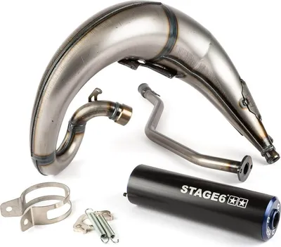 Immagine prodotto di Marmitta completa stage6 streetrace alta cnc blu/nera per yamaha dt50