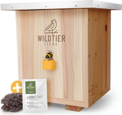 Produktbild von Hummelhaus mit Metalldach -Holz, inkl. Ratgeber & Material