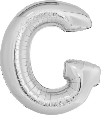 Immagine prodotto di Palloncino in foil lettera G argento - 88 cm