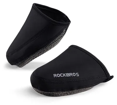Zdjęcie produktu dla Noski na buty Rockbros LF1030 wiatroodporne docieplające 36-42 cm - czarne