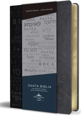 Produktbild von Biblia Rvr60 Letra Grande Tamaño Manual, Simil Piel Negro Con Nombres de Dios / Spanish Bible Rvr60 Handy Size Large Print Leathersoft Black with Names of God