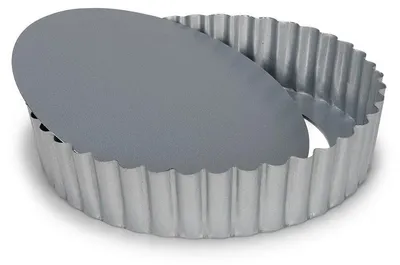 Produktbild von Patisse Quicheform Backform mit hohem Rand 25cm silber Antihaft