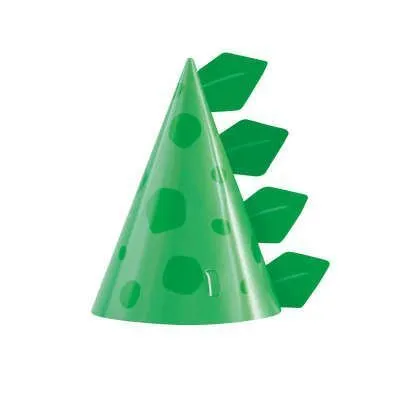 Obrázek produktu pro Párty kloboučky zelené - DINOSAURUS - 8 ks
