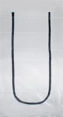 Produktbild von Folien-Staubschutztür mit Reißverschluss für Renovierungen, 212 x 112 cm, 100 my