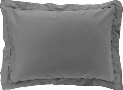 Zdjęcie produktu dla Poszewka z perkalu w kolorze antracytowym 50 x 70 cm